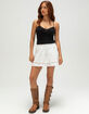 FULL TILT Pointelle Charm Womens Cami image number 2