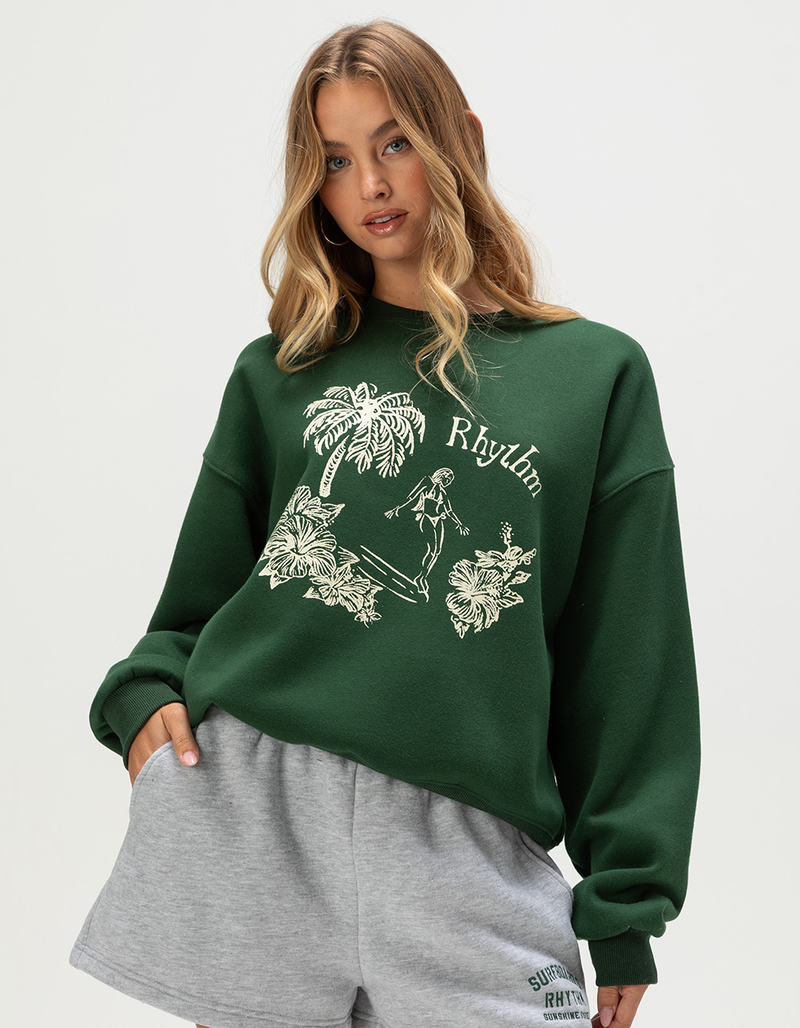 RHYTHM Surf Rider Womens Crewneck Sweatshirt image number 0
