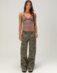 RSQ Womens Low Rise Camo Baggy Cargo Pants image number 6