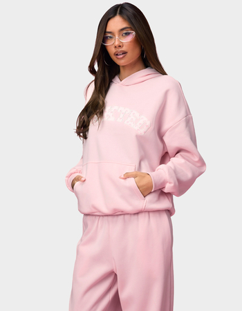 EDIKTED Edikted Hearts Barbie&trade; Oversized Hoodie Alternative Image