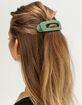 FULL TILT 2 Pack Flat Oval Rubberized Hair Clips image number 3