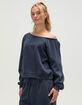 TILLYS Womens Off The Shoulder Sweatshirt image number 3