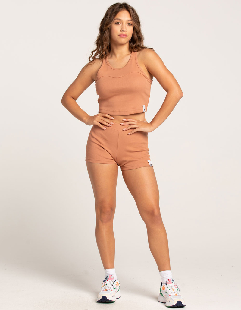 ADIDAS Lounge Rib Womens Shorts image number 4