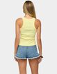 EDIKTED Harlowe Ribbed Racerback Tank Top image number 3