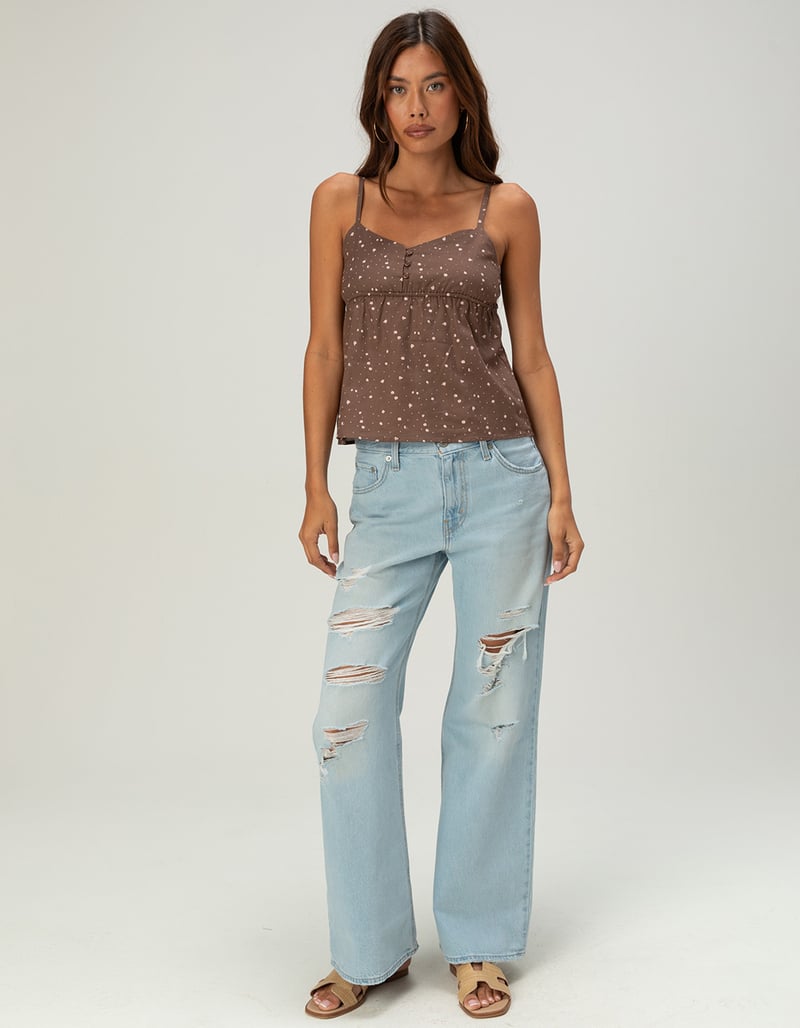 RSQ Womens Henley Babydoll Cami image number 4