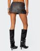 EDIKTED Sadaf Faux Leather Mini Skort image number 4