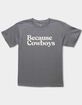 BECAUSE WEEKEND Because Cowboys Unisex Kids Tee image number 1