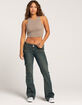 RSQ Womens Low Rise Cargo Tint Flare Pants image number 6
