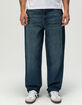 RSQ Mens Loose Dark Wash Jeans image number 6