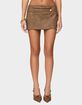 EDIKTED Karly Faux Leather Mini Skort image number 1