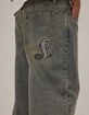 RSQ Mens Embroidered Extra Baggy Jeans image number 2