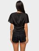 EDIKTED Ihara Lacey Cinched Waist Top image number 3