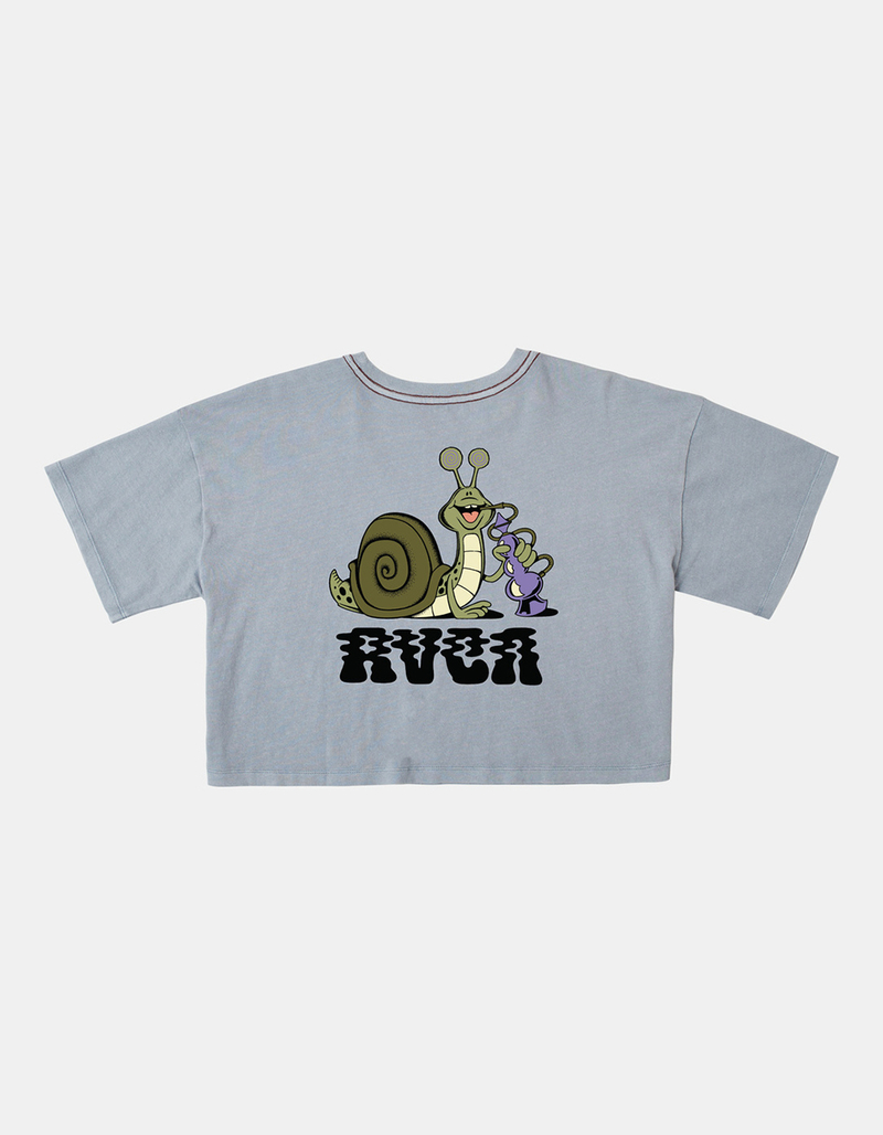 RVCA Hookah Snail Womens Oversized Crop Tee image number 2