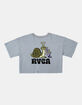 RVCA Hookah Snail Womens Oversized Crop Tee image number 3