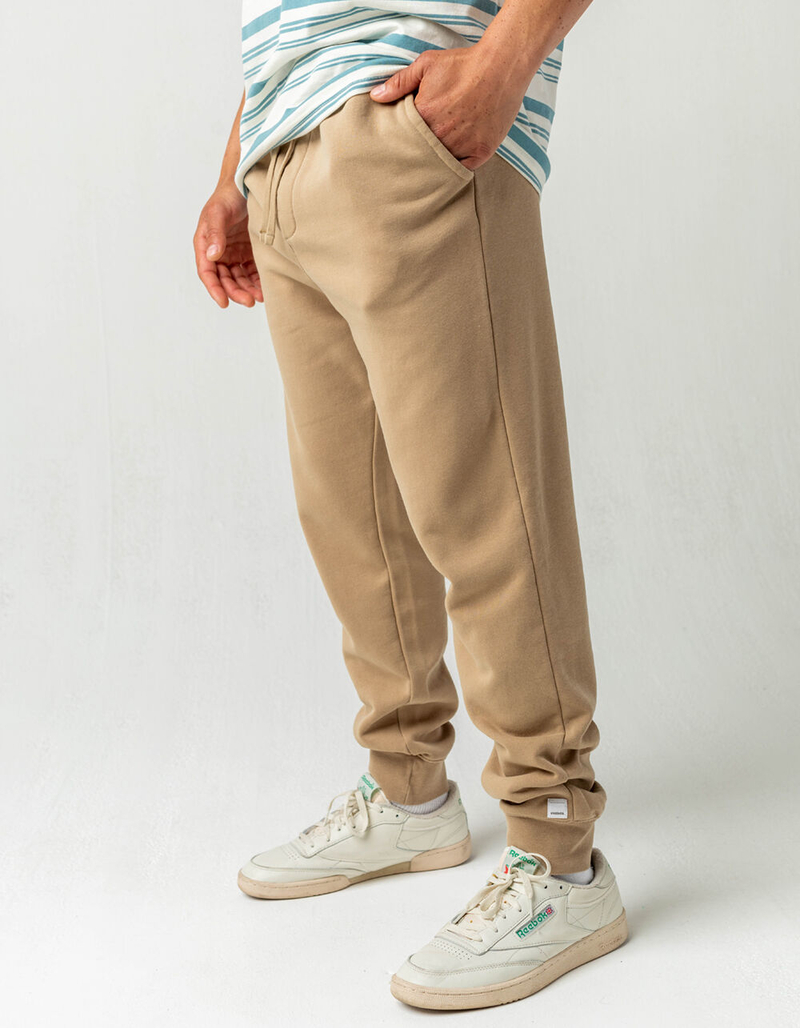 RSQ Fleece Mens Sand Jogger Sweatpants image number 2