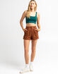 SKY AND SPARROW Womens Corduroy Shorts image number 4