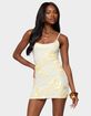 EDIKTED Caya Embroidered Floral Mesh Mini Dress image number 1