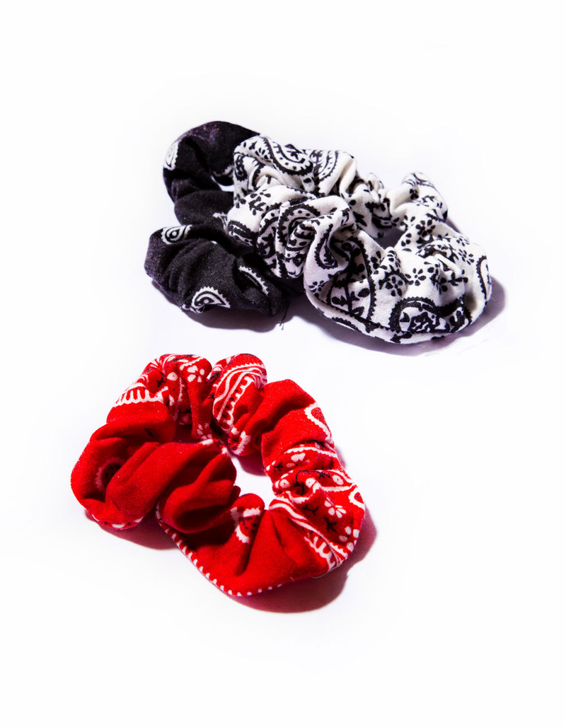 FULL TILT 3 Pack Bandana Print Scrunchies image number 0