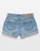 RSQ Girls Pork Chop Roll Cuff Denim Shorts image number 3