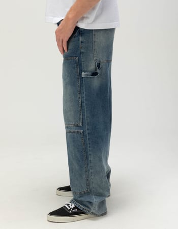 RSQ Mens Extra Baggy Double Knee Carpenter Jeans Alternative Image