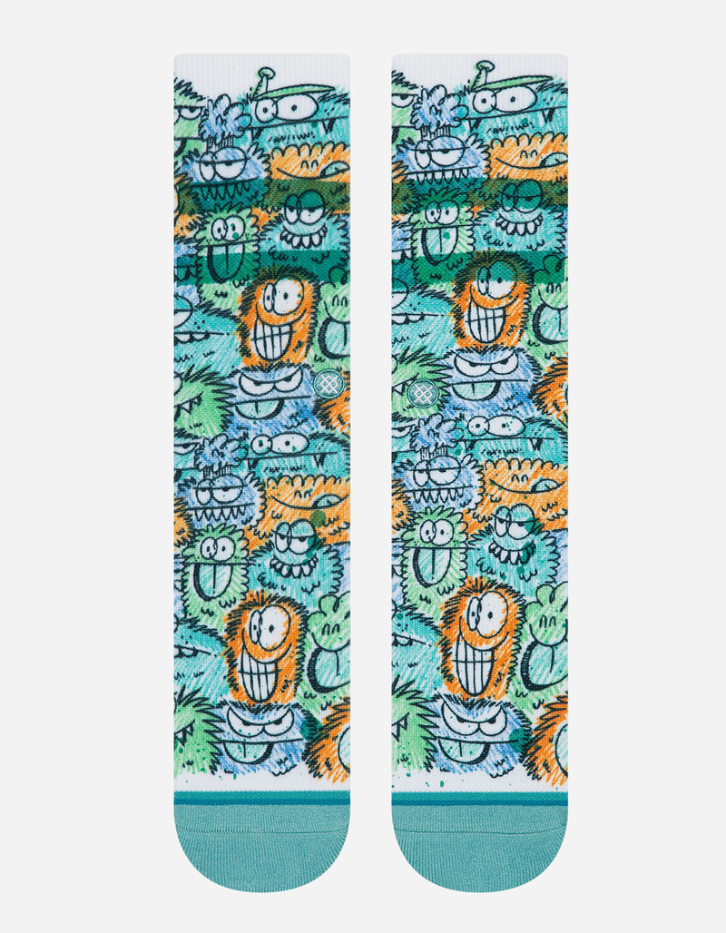 STANCE x Kevin Lyons Crunch Teal Blue Mens Crew Socks image number 1