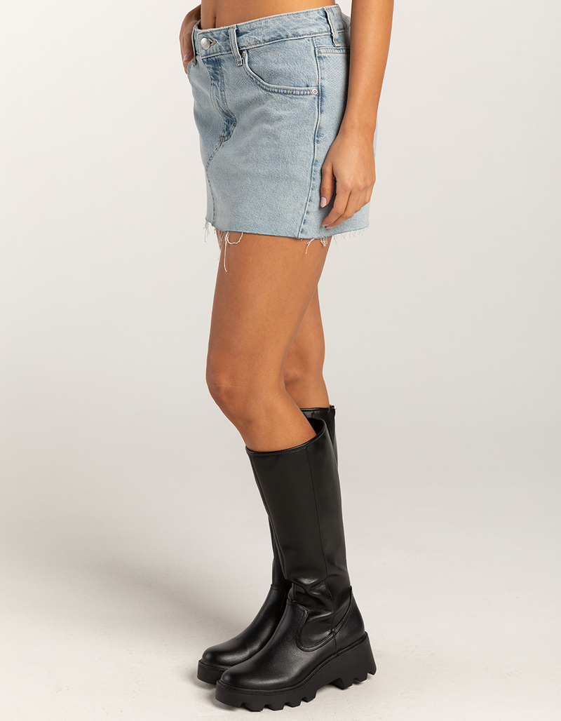 LEE Low Rise Womens Denim Mini Skirt image number 2