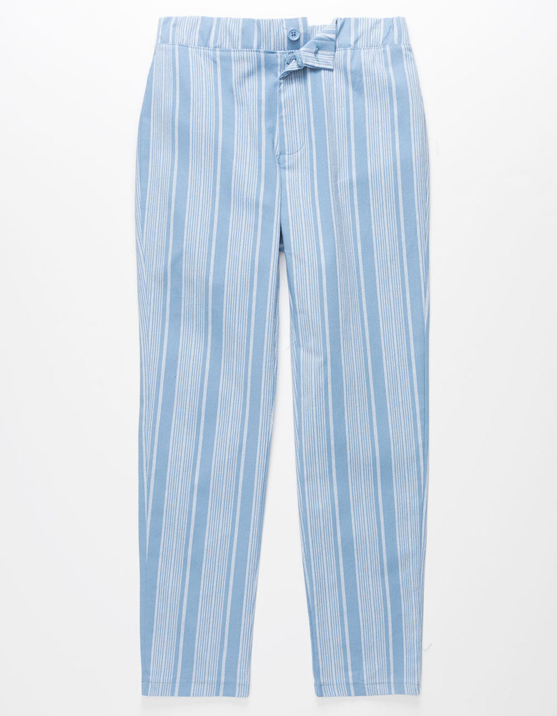 WHITE FAWN Stripe Girls Crop Pants image number 0