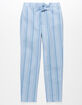 WHITE FAWN Stripe Girls Crop Pants image number 1