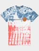 SANTA CRUZ Classic Dot Mens Red White & Blue Tie Dye T-Shirt image number 2