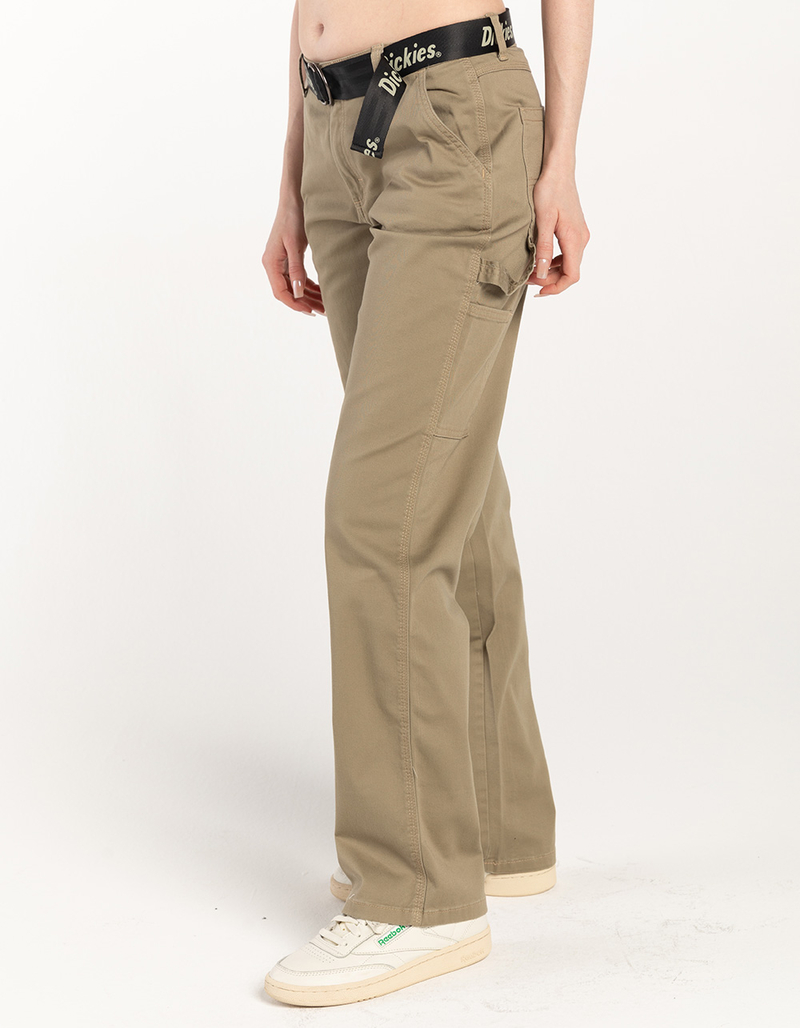 DICKIES Womens Belted Carpenter Pants image number 2