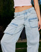 RSQ Womens Low Rise Cargo Pants image number 5
