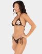 HURLEY Flower Crochet Triangle Bikini Top image number 3