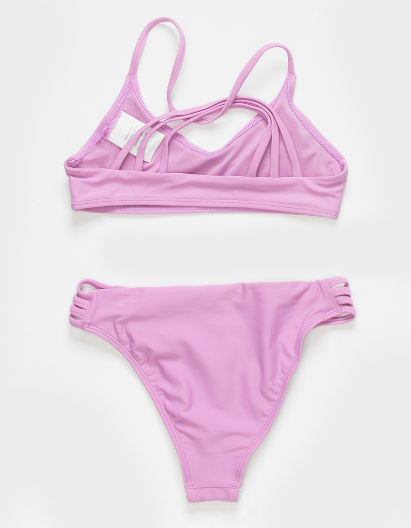 FULL TILT Strap Bralette Girls Bikini Set image number 2