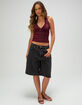 FULL TILT Floral Mesh Womens Halter Top image number 2