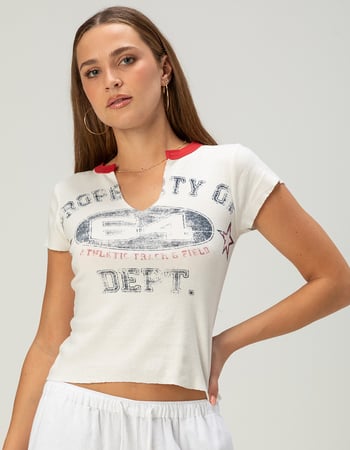 BDG Urban Outfitters Sporty Womens Notch Tee Primary Image