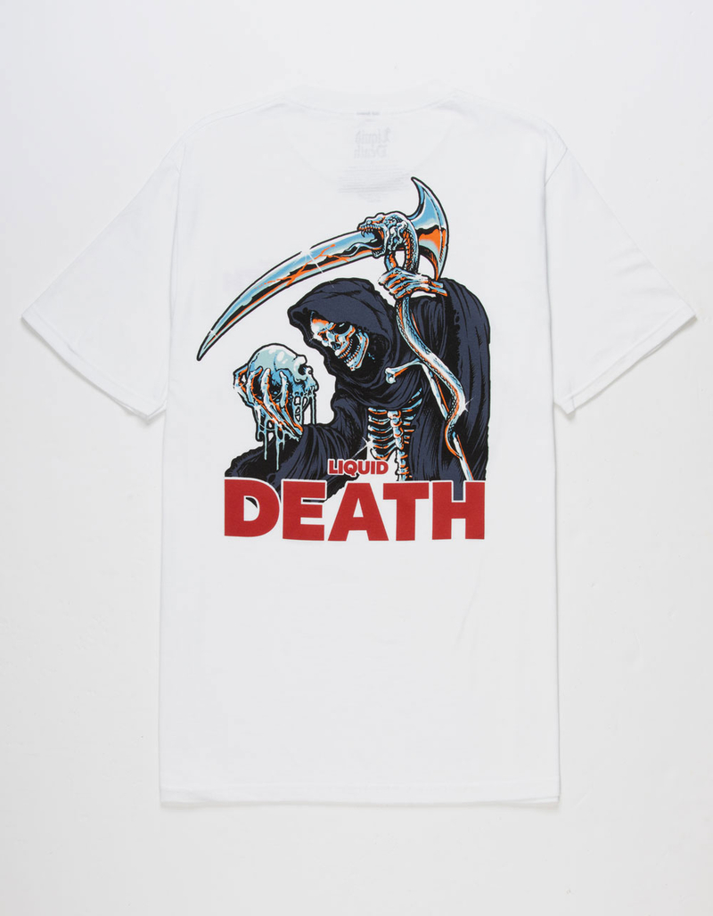 LIQUID DEATH Chrome Reaper Mens Tee image number 0