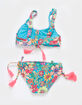 BEACH LINGO Mod Squad Cinched Bralette Girls Bikini Set image number 2