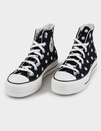 CONVERSE Chuck Taylor All Star Lift Womens Platform Polka Dot Shoes Alternative Image
