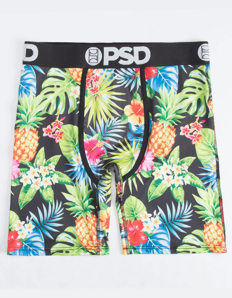 PSD Tropical Pineapple Mens Boxer Briefs image number 0