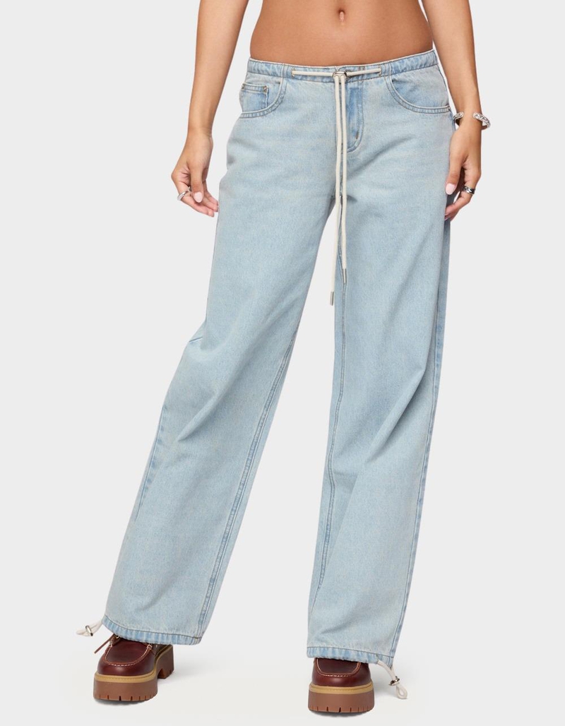 EDIKTED Meggie Low Rise Jeans image number 0