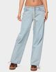 EDIKTED Meggie Low Rise Jeans image number 1
