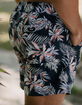 RSQ Floral Cluster Mens 5" Swim Shorts image number 8