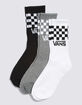 VANS Checkered 3 Pack Boys Crew Socks image number 1