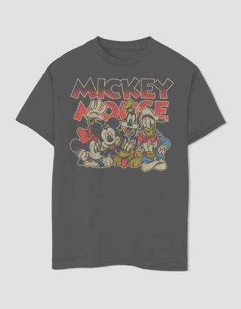DISNEY Vintage Mickey Crew Unisex Kids Tee Primary Image