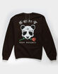 RIOT SOCIETY Panda Rose Skull Tattoo Mens Fleece Crew Sweatshirt image number 1