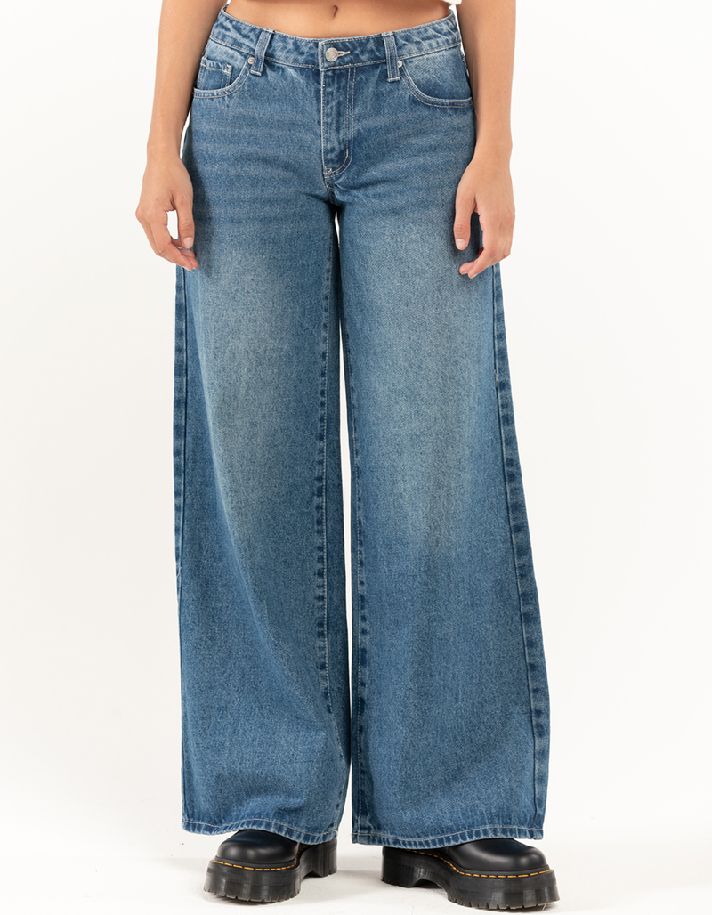 RSQ Womens Low Rise Wide Leg Jeans image number 1