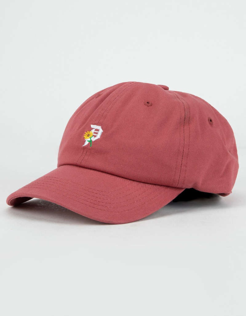 PRIMITIVE Dirty P Sunflower Burgundy Strapback Hat image number 0