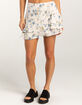 FULL TILT Cinch Ruffle Lace Trim Womens Mini Skirt image number 2