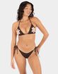 HURLEY Flower Crochet Tie Side Cheeky Bikini Bottoms image number 2