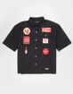 BUDWEISER Mens Rhinestone Button Up Shirt image number 1
